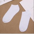 thumbnail image 4 of Unisex No Show Boat Socks, Breathable Moisture Wicking Low Cut Invisible Ankle Socks, 5 Pairs Multi-Pack, White, One Size, 4 of 7