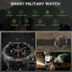 thumbnail image 3 of Reloj inteligente militar para hombres con linterna LED, reloj inteligente táctico resistente HD de 1,45 pulgadas (recepción de llamadas/marcado), reloj de seguimiento de actividad física, 3 of 8