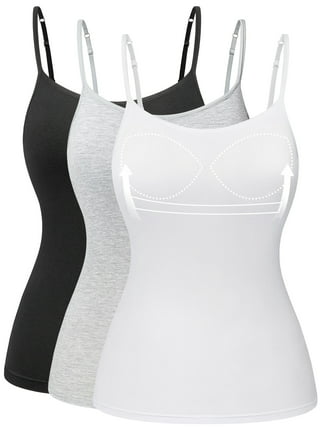 4 Pack: Women's Ultra Soft Modal Spandex Sleeveless Ladies Long Basic  Layering Tank Top Camisole XS-3XL X-Small, Black 