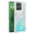 thumbnail image 3 of Phone Case for Motorola Moto G Play 5G 2025/Moto G Power 5G 2025 Cover Sparkle Glitter Floating Liquid Quicksand Shockproof Soft Silicone TPU Bumper Protective Cover Case, S8, 3 of 7