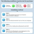 thumbnail image 4 of Wireless CarPlay Adapter for iPhone Android, Upgraded Mini USB 2 in 1 Bluetooth Plug and Play, 4 of 7