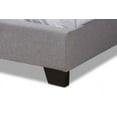 thumbnail image 6 of Baxton Studio Alesha Modern and Contemporary Grey Fabric Upholstered King Size Bed, 6 of 6
