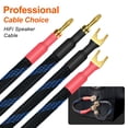 thumbnail image 6 of UCINNOVATE 4 x HiFi OFC Gold Plated Spade to Banana Plug Speaker Wire, 13AWG 21cm Bi-Wire Jumper Cable for Amplifiers, 6 of 6