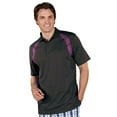 thumbnail image 1 of Monterey Club Men's Dot Texture Contrast Golf Polo Shirt #1095, 1 of 2