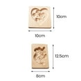 thumbnail image 6 of Tnobhg Wooden 3D Cookie Mold Animal Flower Snowflake Santa Food Grade Non-stick Dishwasher Safe Chocolate Biscuit Candy Mould Baking Tools Kitchen Supplies, 6 of 8