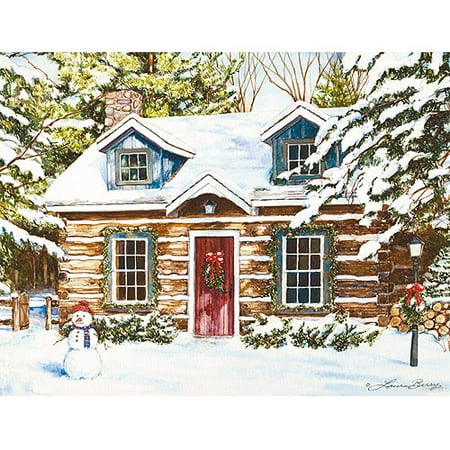 Lang Log Cabin Holiday Boxed Christmas Cards - Walmart.com