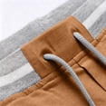 thumbnail image 4 of Men's Casual Linen Pants Elastic Waist Drawstring Summer Beach Trousers with Pockets for Men Lightweight Straight Leg Coffee M, 4 of 5