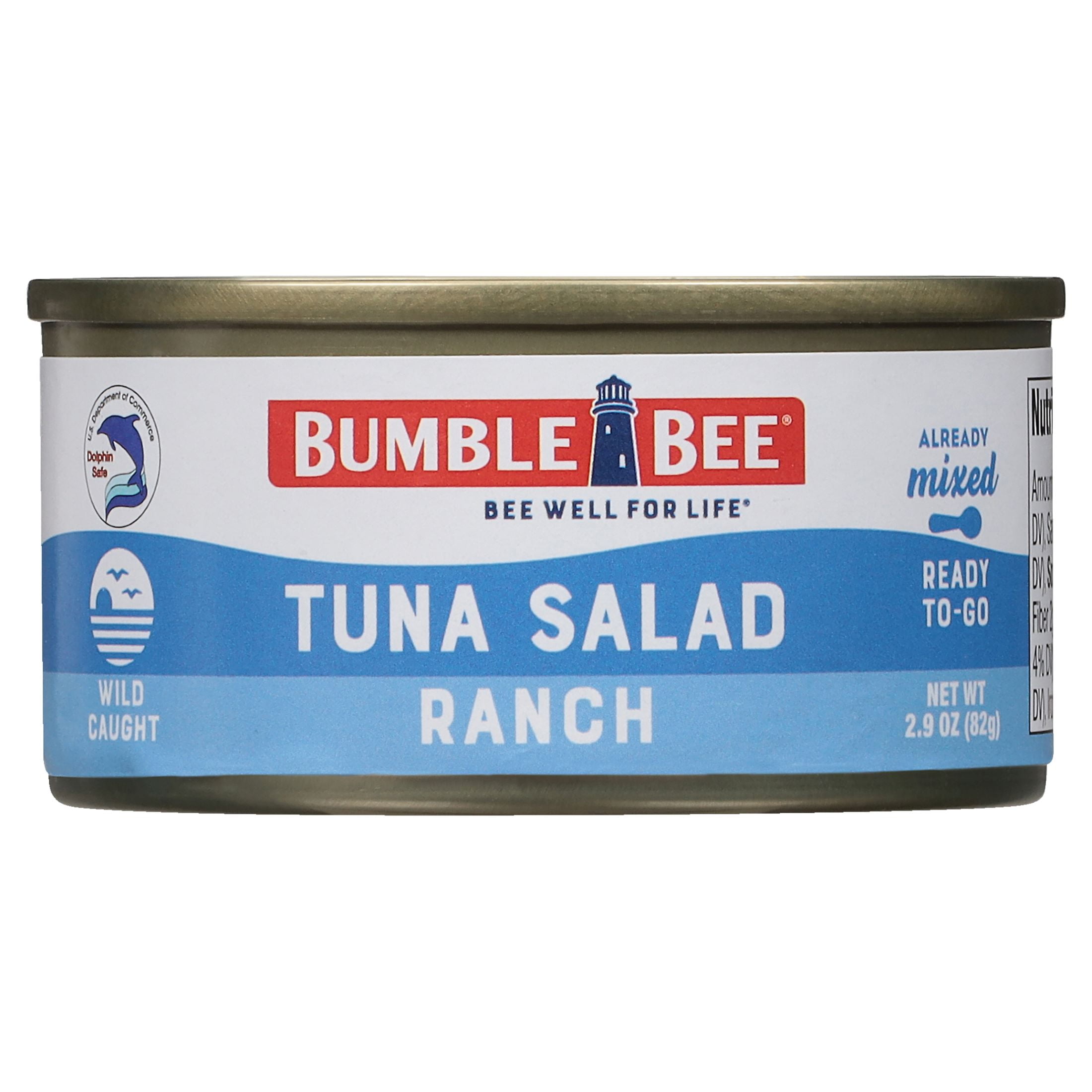 (12 pack) Bumble Bee Snack on the Run, Ranch Flavored Tuna Salad, Ready to Eat Kit, 3.5 Oz Box