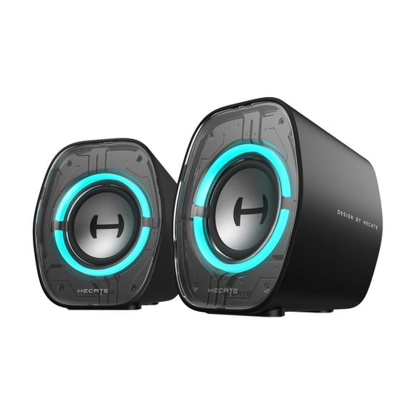 Edifier G1000 II RGB Light Compact Gaming Desktop Speakers, Black