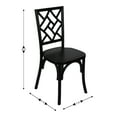 thumbnail image 5 of Emma + Oliver Set of 2 Solid Wood Stack Dining Chairs with Decorative Back Design and Black Finish, 5 of 12