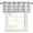 Black Gray2, variant on Beige Buffalo Plaid Rod Pocket Curtain Valance, Farmhouse Modern Checkered Farmhouse Window Valance for Living Room, Bedroom, Kitchen 42"W x 12"L