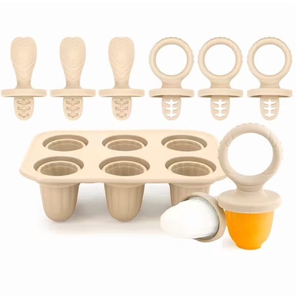 Bandeja for paletas for bebés con 6 compartimentos: ideal for postres caseros con leche, fórmula y jugos