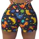 thumbnail image 2 of Fotbe Dinosaurs in Space Shorts Sin Costuras – Shorts Deportivos de Cintura Alta para Mujer, Elásticos para Gimnasio, Yoga, Running o Ciclismo-Medium, 2 of 8
