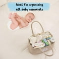 thumbnail image 6 of CHERISHGARD Baby Diaper Caddy, 14.17*8.66*7.09Nursery Storage Basket,Cotton Rope Basket Changing Table Caddy, 6 of 7