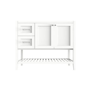 42'' Single Bathroom Vanity Base Only in White