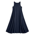 thumbnail image 5 of Aimik Women's Sleeveless Spaghetti Strap Loose Maxi Dress V-Neck Flowy Baggy Kaftan Casual Boho Dress, 5 of 5
