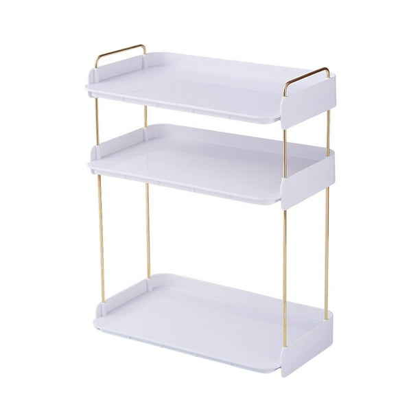estante de almacenamiento de encimera Estante De Almacenamiento Para Encimera, Sólido, Duradero, Apilable Para Comedor Al Aire Libre, Cocina, 3 Capas, Blanco Magideal estante de almacenamiento de encimera