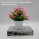 thumbnail image 5 of Matsuzay Bonsái de plantas artificiales, flores y plantas de imitación para interiores o exteriores, flores artificiales ecológicas Decoración rosa, 5 of 6