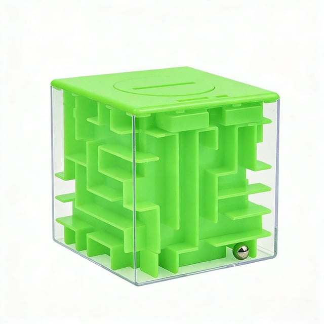 Educational 3D Maze Puzzle Brain Teaser Game for All Ages Interactive Learning Toy with Bank Function
