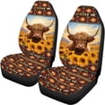 thumbnail image 5 of Pzuqiu Highland Cattle Easy to Install Car Seat Cover, Anti-Slip Full Set Fit for Trucks, 5 of 10
