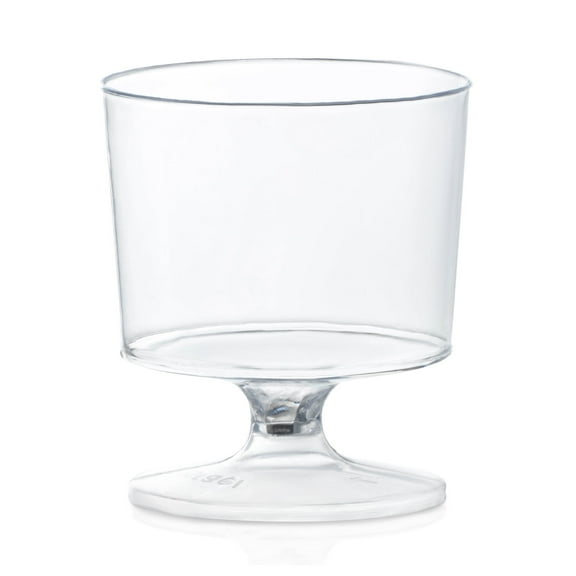 Smarty 2 oz. Clear Round Plastic Disposable Mini Wine Glass 480 ct