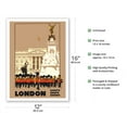 thumbnail image 2 of London - British Regimental Band at Buckingham Palace - Victoria Memorial - Vintage Travel Poster by Fred Taylor c.1920s - Bamboo Fine Art 290gsm Paper (Unframed) 12x16in, 2 of 4