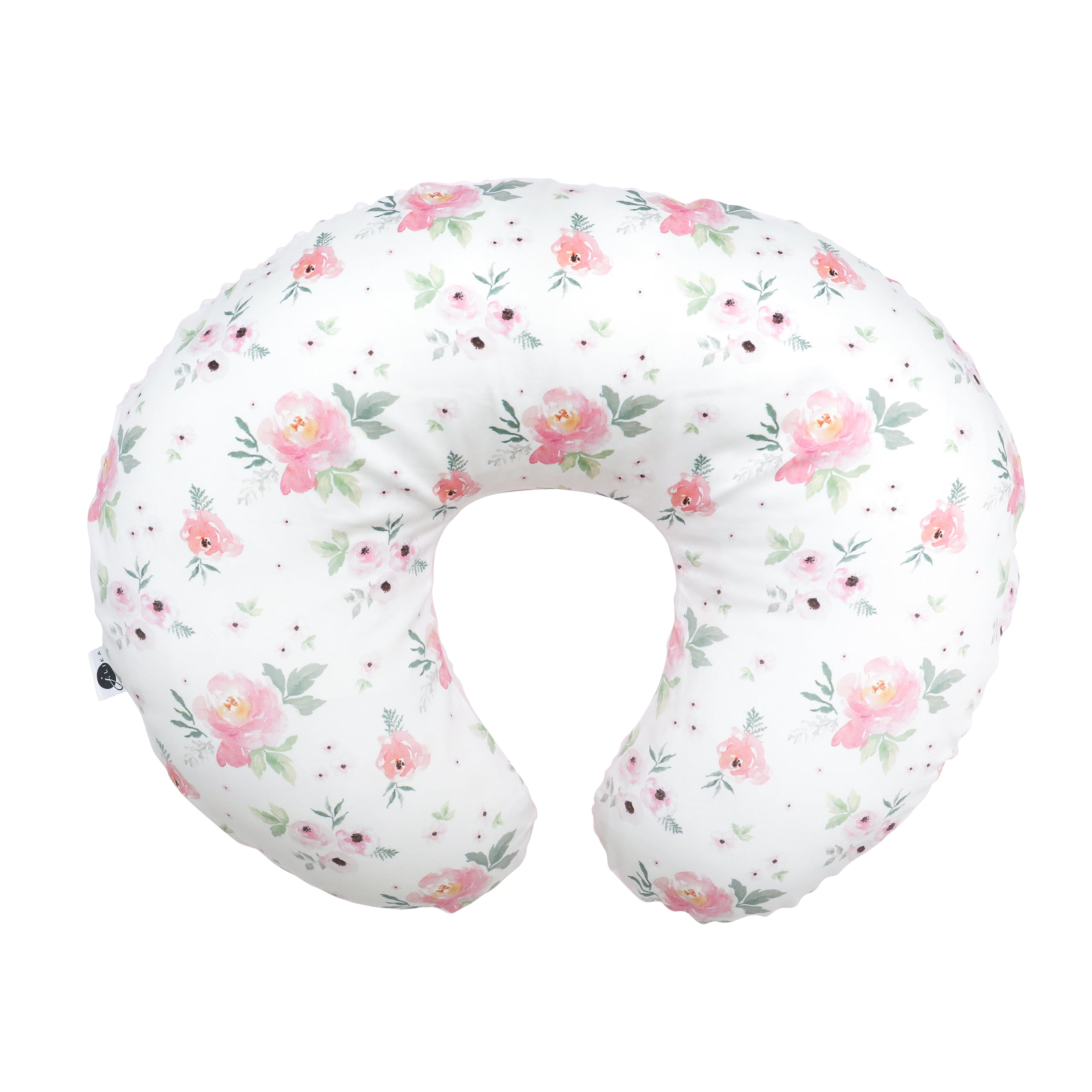 Pink Boho Nursing Pillow Slipcover Girls Nursery Baby Gift w/ 100% NonToxic USA Cotton/Minky 