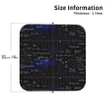 thumbnail image 2 of Lsque Mathematica Science Pattern 4" Drink Coasters Set of 4, PVC Leather Absorbent Coasters, Table Coaster Set Decorative Coffee Cup Coasters Housewarming Gift -Square, 2 of 6