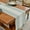 Blue2, variant on Linen Table RunnerRustic Table Runner with Tassels, Cotton Linen Farmhouse Table Decoration for Holiday Party, Wedding and Dining, 63 Inches