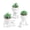 White Green, variant on Set of 2 Succulents Plants Artificial Mini Fake Succulents Plants for Office Desk Accessories for Women Pink Home Vanity Decor
