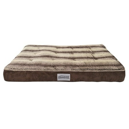 Beautyrest Memory Snooze Corduroy Brown Pet Bed Medium Size Beautyrest Memory Snooze Corduroy Brown Pet Bed Medium Size
