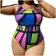 thumbnail image 2 of Traje de baño de una pieza para mujer, conjuntos de bikini para mujer, nuevo mono extragrande para mujer, color liso, tela especial, plisado, traje de baño transpirable para mujer., 2 of 8