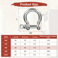 thumbnail image 3 of Uxcell 4PCS M6 Grillete de Anclaje de Pasador de Tornillo de Acero Inoxidable 304 220KG Cadenas de Camping/Cuerda de Alambre al Aire Libre, 3 of 7