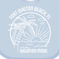 thumbnail image 4 of Inktastic Summer Vacation Mode Fort Walton Beach Florida Boys or Girls Baby Bib, 4 of 4