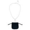 thumbnail image 4 of Time and Tru Women's Silvertone Initial E Necklace with Giftable Pouch, 4 of 5