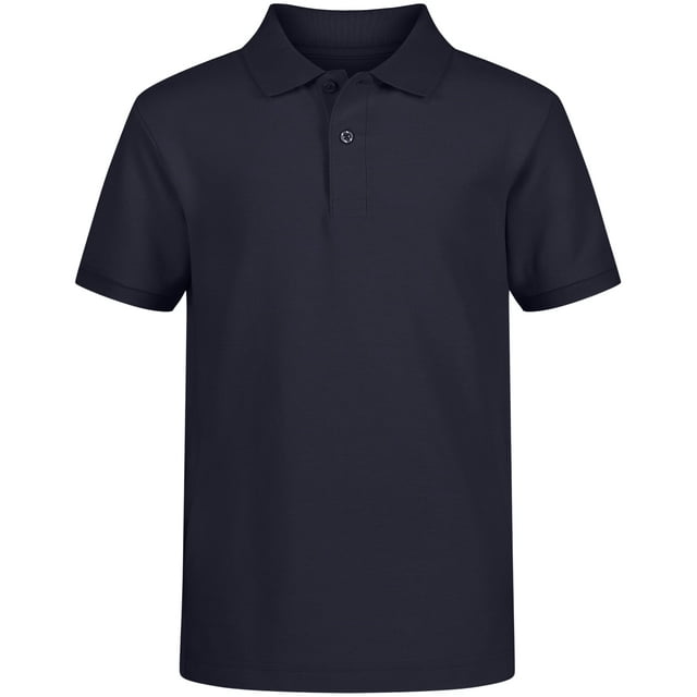 Polo IZOD con uniforme escolar para niños, azul marino 10-12