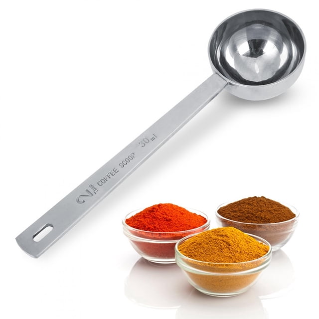 Cuchara Medidora De Acero Inoxidable, Cuchara Medidora Elegante, Cuchara Medidora De Condimentos De Mango Largo Para Cocina, Cuchara De Café Para El Hogar ANGGREK Descripción de la referencia