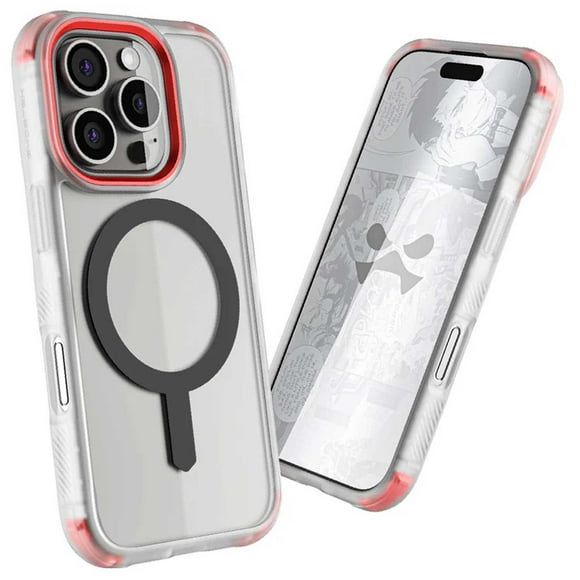 . Funda GHOSTEK Covert para iPhone 16 PRO Transparente con MagSafe multicolor