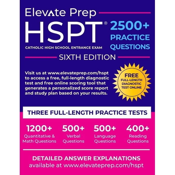 HSPT: 2500 Practice Questions, (Paperback)