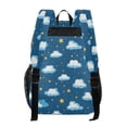 thumbnail image 3 of ALAZA Clear Backpack Clouds Stars PVC Transparent BookBag, 3 of 7