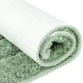 thumbnail image 4 of Unique Bargains Soft Absorbent Non-Slip Plush Bath Rugs for Bathroom Light Green 20"x32", 4 of 6