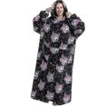 thumbnail image 1 of Manta con capucha superlarga de dibujos animados, sudadera de invierno de lujo con capucha de gran tamaño, sudadera de franela, manta de Tv gigante para perezosos, pijamas, albornoz cálido, 1 of 3