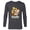 Charcoal Heather, variant on Disney Goofy Handsome Classic Funny - Long Sleeve T-Shirt for Men - Customized-New Red