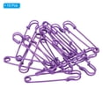 thumbnail image 3 of Uxcell Safety Pins 2.95 Inch Large Metal Sewing Pins Purple 15Pcs, 3 of 5
