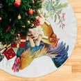 thumbnail image 5 of FMSHPON Easter Tree Skirt Colorful Eggs Bunny Xmas Christmas Tree Skirt Stand Mat for Holiday Party Decoration Indoor Outdoor 48 inches, 5 of 6