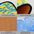 thumbnail image 2 of 2-Piece Kitchen Mat Set Non Slip Washable Floor Mats Decorative Rugs for Kitchen Sink Laundry Blue-green Swirling Vines, 2 of 7