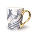 thumbnail image 3 of Marble Effect Ceramic Mug with Gold Painted Handle, 3 of 6