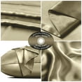 thumbnail image 3 of Hannah Linen Standard Size Beige Pillowcase, Satin Pillow Cases Set of 2 with Envelope Closure, 3 of 10