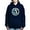 Navy, variant on - Destructive Delta Logo - Pullover Hoodie, Classic & Comfortable Hooded Sweatshirt