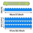 thumbnail image 2 of Hxlamzoo Self-Adhesive Solid Color Skirting Sticker with Wave Geometric Pattern - Decorative Wall and Stair Corner Stickers for Home, Nursery, Classroom Decor, 2 of 4